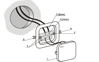 Схема подключения сенсорного дистанционного выключателя Сапфир 2503, Ноотехника
