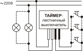 Таймер выключения света на лестнице БЗТ-300-ЛВ, Ноотехника Украина