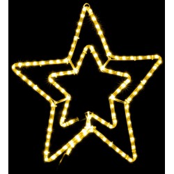 Уличная гирлянда DELUX MOTIF STAR (звезда) 0,54m желтая IP44 EN