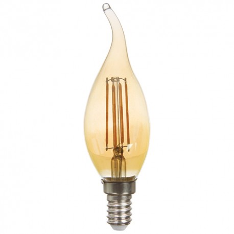 Светодиодная лампа Feron LB-59 CF37 золото 230V 4W 400Lm E14 2200K