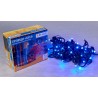 Уличная гирлянда DELUX ICICLE (бахрома) 75LED 2x0.7m синий+flash/черный IP44