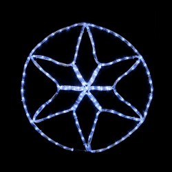 Уличная гирлянда DELUX MOTIF STAR (звезда) 0,6m белая IP44 EN
