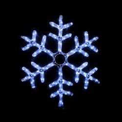 Уличная гирлянда DELUX MOTIF SNOWFLAKE (снежинка) 0,55m белая IP44 EN