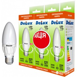 Набор светодиодных ламп Delux BL37B 7 Вт 4100K 220В E27 (1+1+1)