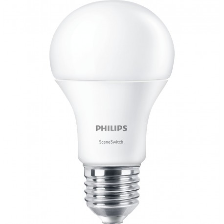 Светодиодная лампа Philips Scene Switch A60 9.5-60W E27 3000K/6500K